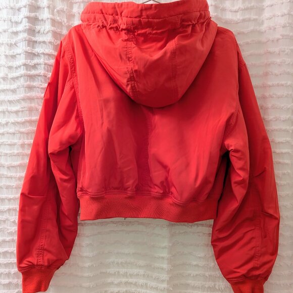 New bright coral cropped bomber - Picture 5 of 5